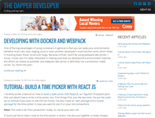 Tablet Screenshot of dapperdeveloper.com